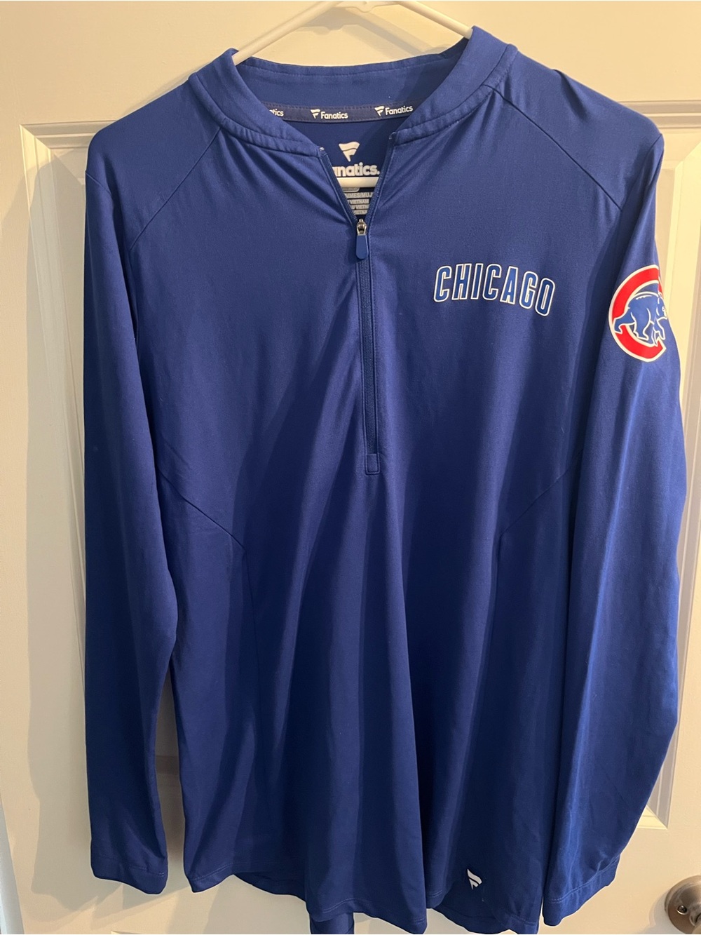 Chicago Cubs Fanatics women’s Chicago Blue Half-Zip Pullover